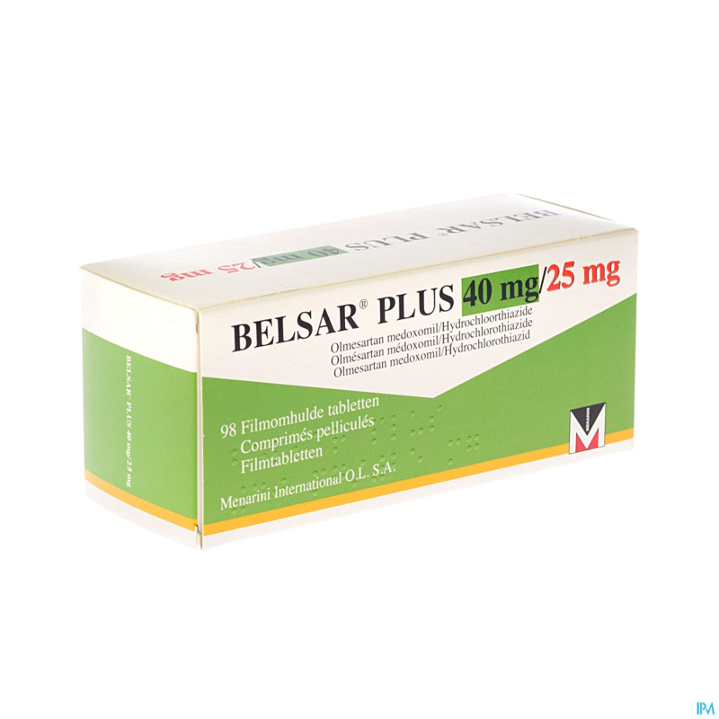 Belsar plus 40 mg/25 mg comp pell 98