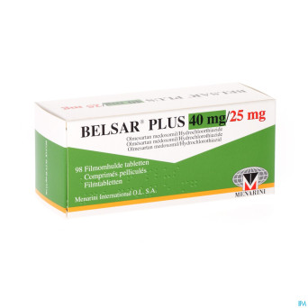 Belsar plus 40 mg/25 mg comp pell 98