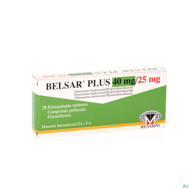 Belsar plus 40 mg/25 mg comp pell 28