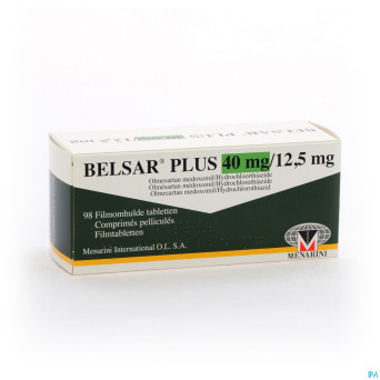Belsar plus 40 mg/12,5 mg comp pell 98