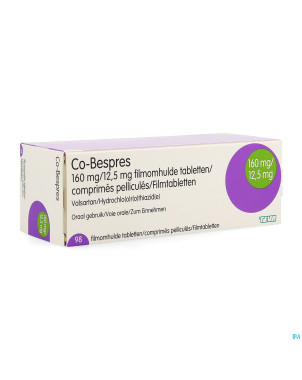 Co bespres 160mg/12,5mg comp pell 98