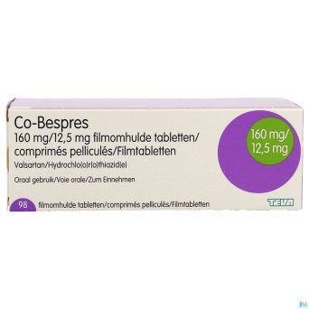 Co bespres 160mg/12,5mg comp pell 98