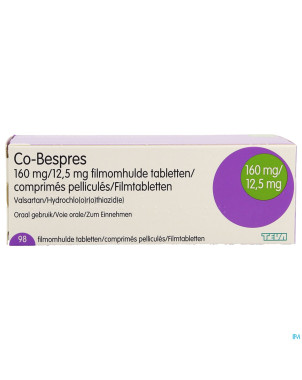Co bespres 160mg/12,5mg comp pell 98