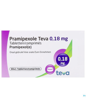 Pramipexol teva 0,18 mg tabl  30