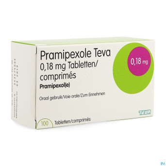Pramipexol teva 0,18 mg tabl 100