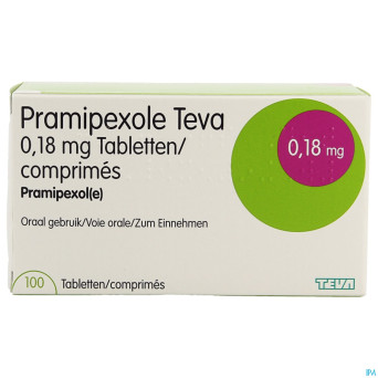 Pramipexol teva 0,18 mg tabl 100