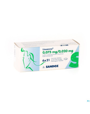 Liosanne 20 sandoz comp enrobe  6x21