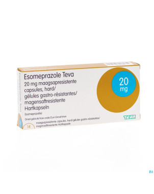Esomeprazole teva caps gastro resistant bl 14x20mg