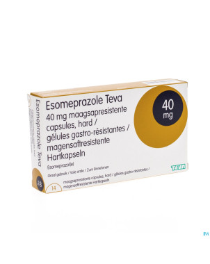 Esomeprazole teva caps gastro resistant bl 14x40mg