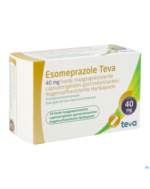 Esomeprazole teva caps gastro resistant bl 28x40mg