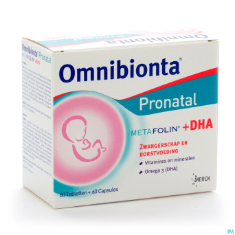 Omnibionta pronatal metafolin+dha tabl 60+caps 60