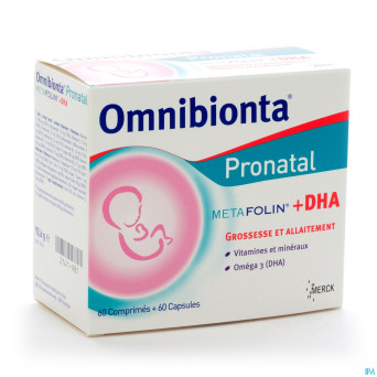Omnibionta pronatal metafolin+dha tabl 60+caps 60