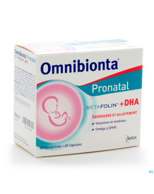 Omnibionta pronatal metafolin+dha tabl 60+caps 60