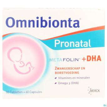 Omnibionta pronatal metafolin+dha tabl 60+caps 60