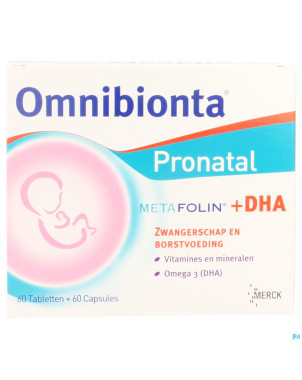 Omnibionta pronatal metafolin+dha tabl 60+caps 60