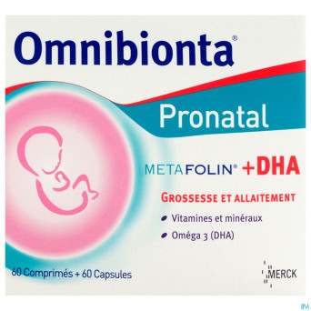 Omnibionta pronatal metafolin+dha tabl 60+caps 60