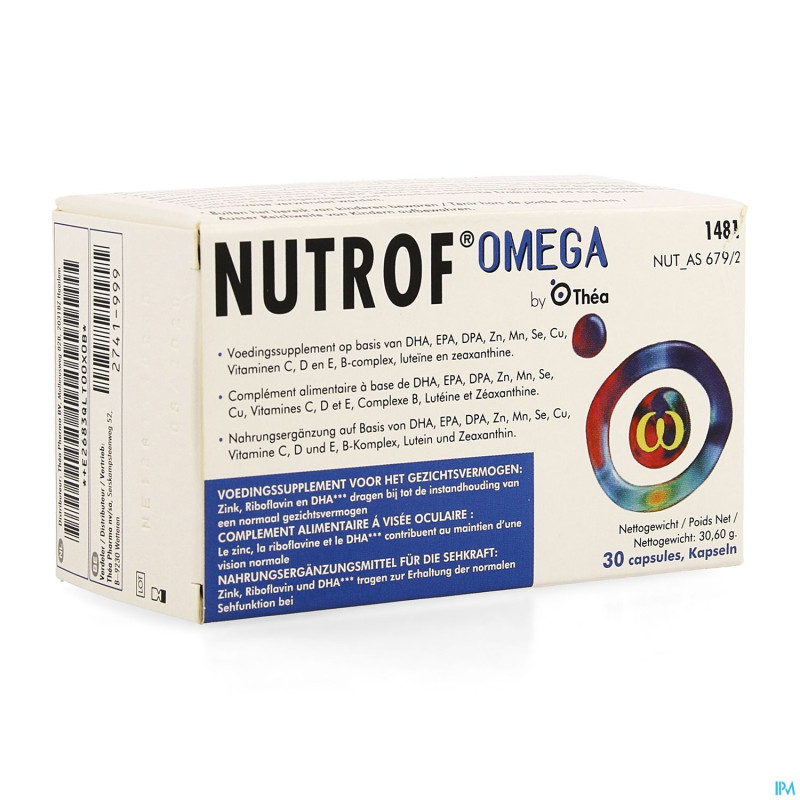 Nutrof omega suppl.alim.yeux caps 30 rempl.2580538