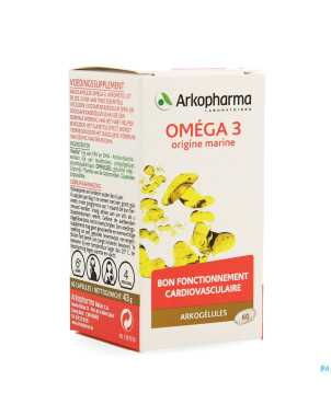 Arkogelules omega 3 origine marine 60 rempl.643668