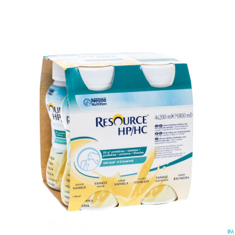 Resource hp hc vanille  bouteille 4x200ml