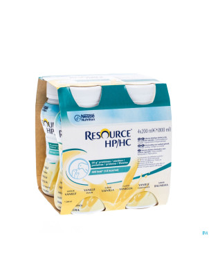 Resource hp hc vanille  bouteille 4x200ml