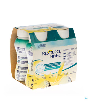 Resource hp hc vanille  bouteille 4x200ml