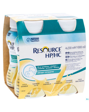 Resource hp hc vanille  bouteille 4x200ml