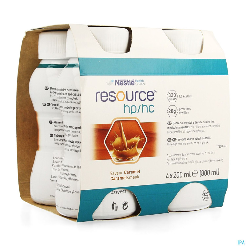 Resource hp hc caramel  bouteille 4x200ml