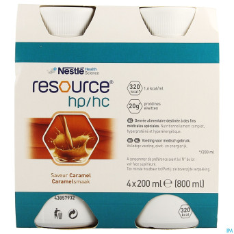 Resource hp hc caramel  bouteille 4x200ml