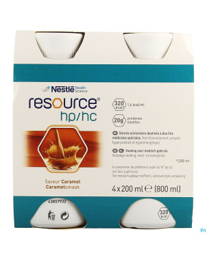 Resource hp hc caramel  bouteille 4x200ml