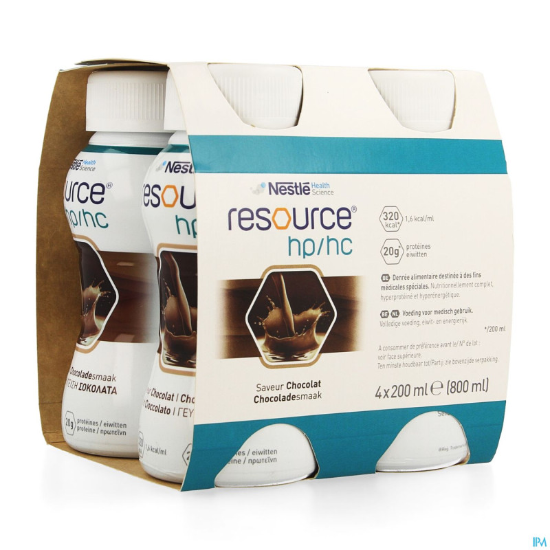 Resource hp hc chocolat bouteille 4x200ml