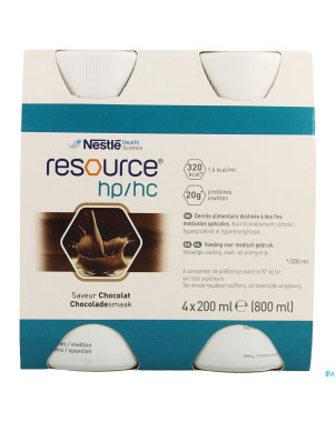 Resource hp hc chocolat bouteille 4x200ml