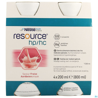 Resource hp hc fraise   bouteille 4x200ml