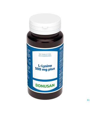 L lysine 500mg plus caps 60 bonusan