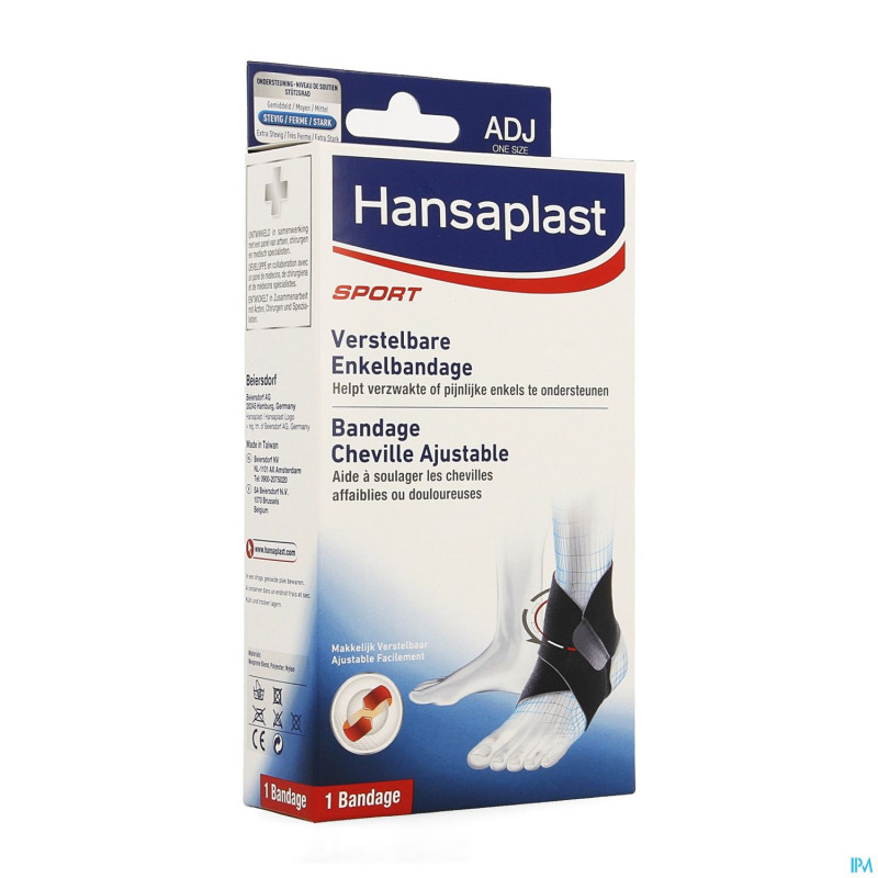 Hansaplast bandage cheville ajustable 1