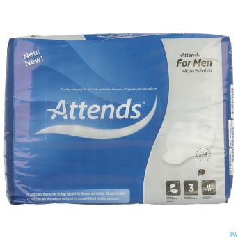 Attends for men shield 3 lange incontinance 14