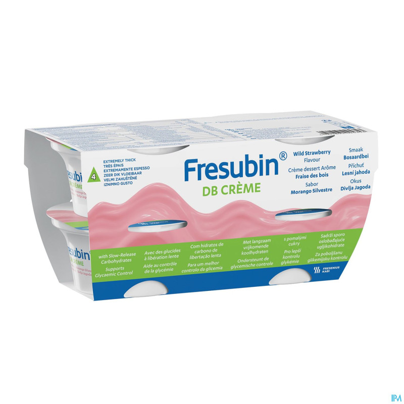 Fresubin db creme fraise de bois    pot 4x125g