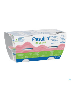 Fresubin db creme fraise de bois    pot 4x125g