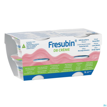 Fresubin db creme fraise de bois    pot 4x125g