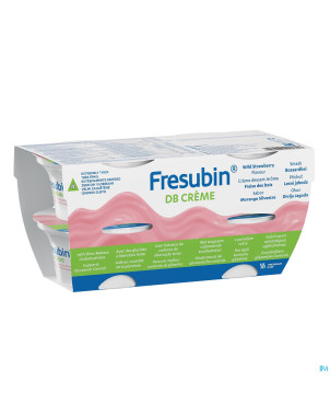 Fresubin db creme fraise de bois    pot 4x125g