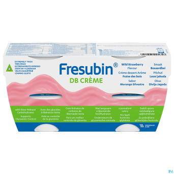 Fresubin db creme fraise de bois    pot 4x125g