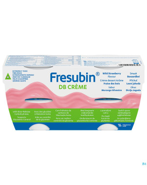 Fresubin db creme fraise de bois    pot 4x125g