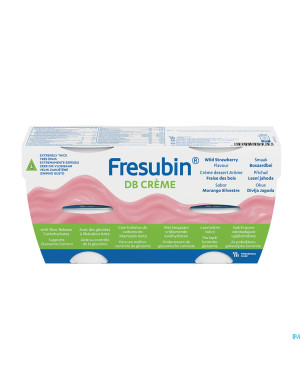 Fresubin db creme fraise de bois    pot 4x125g