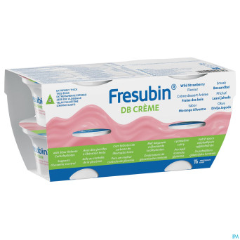 Fresubin db creme fraise de bois    pot 4x125g