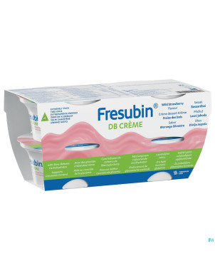 Fresubin db creme fraise de bois    pot 4x125g