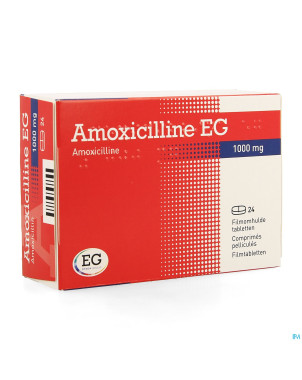 Amoxicilline eg 1000mg comp pell 24 x 1000 mg