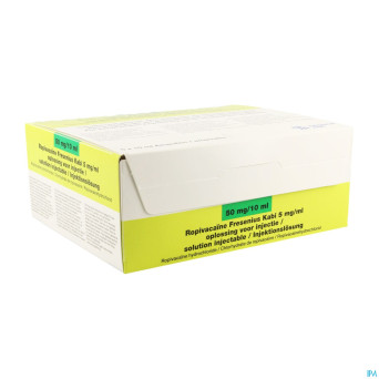 Ropivacaine fresenius  5,0mg/ml sol inj  5 x 10ml