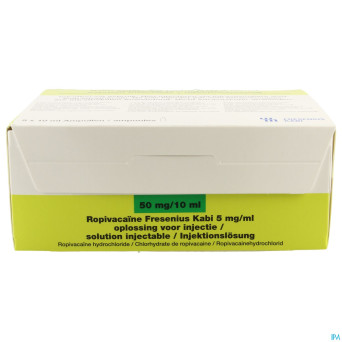 Ropivacaine fresenius  5,0mg/ml sol inj  5 x 10ml