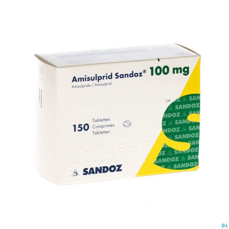 Amisulprid sandoz 100 mg tabl 150