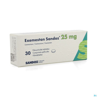 Exemestan sandoz 25 mg comp pell 30 x 25 mg