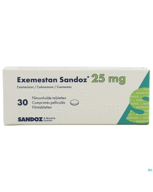 Exemestan sandoz 25 mg comp pell 30 x 25 mg